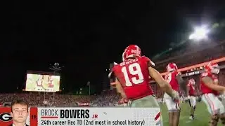 Georgia TE Brock Bowers (7 REC, 132 YDS, TD) vs Kentucky • WEEK 6 • 10/7/2023