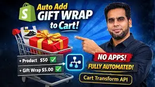Auto Add Gift Wrap in Shopify Cart Using Cart Transform Function 
