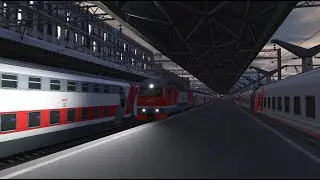 Электровоз ЭП2к - 414 со скорым поездом №246 Ейск — Санкт-Петербург