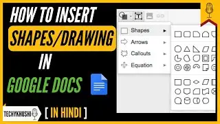 How to Insert Shapes & Drawing in Google Docs I Google Docs Tips & Tricks 2020