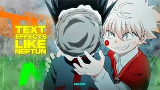 TEXT EFFECT LIKE NEPTUN「WITH FREE PROJECT FILE 」- After effects「TUTORIAL」