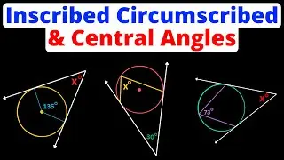 Find Inscribed, Circumscribed, & Central Angles | Geometry | Eat Pi