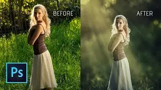 Photoshop cc Tutorial: How to add light ray in photoshop  | light rays in photoshop