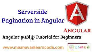 Serverside Pagination in Angular | Angular 14 | Angular Tamil Tutorial for Beginners