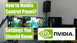 Nvidia control panel settings - Setting up after driver install