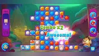 фишдом 2022, 1495 уровень - прохождение без бустеров # Fishdom, 1495  level - no Boosters.