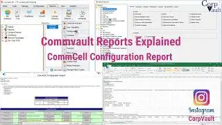 #Commvault - Reports - CommServe - CommCell Configuration (Part-03)