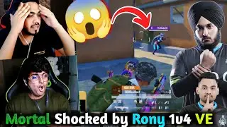 Mortal Mamba Epic Reaction on Rony 1v4 VE🔥 Mortal on Manya Return?