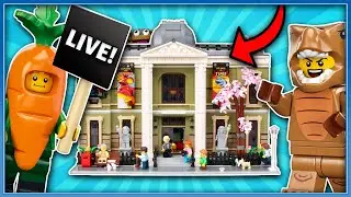 Building the new LEGO MUSEUM set... 🔴 LIVE!
