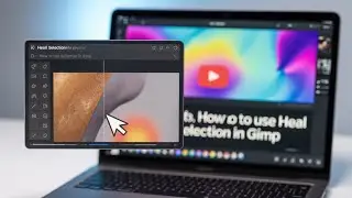 How to use heal selection in gimp