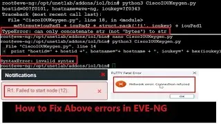 Solving EVE-NG IOU License Generator Errors: Ultimate Troubleshooting Guide