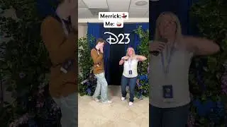 So fun to collab with @merrickhanna at ​⁠#D23 🙌🏻Thank you for having me @Disney 🥳 #hosted