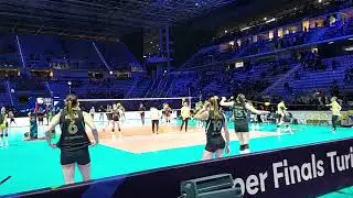 Super Finals Torino: il riscaldamento di Vakif ed Eczacibasi