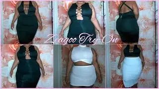 ZEAGOO Sexy Lace-Up Dresses Try-On & Review | 2 Piece & Pencil Skirt | Straight & Plus Size