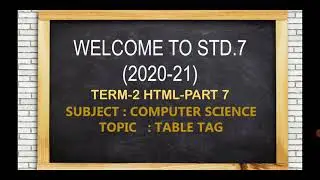 Attributes of Table Tag