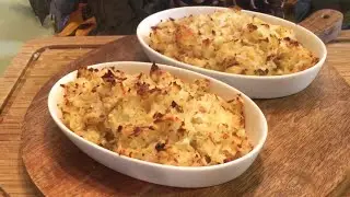 POTATOES ROMANOFF (STEAKHOUSE POTATOES)