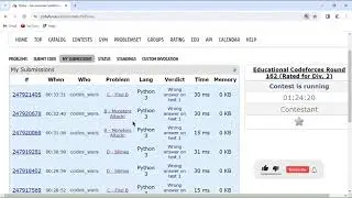 LIVE CODEFORCES CONTEST ALL SOLUTION Educational Codeforces Round 162 (Rated for Div. 2)