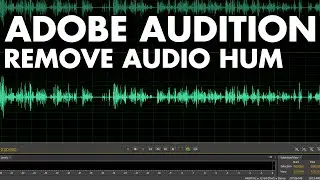 How to remove hum and background noise from an audio track in Adobe Audition CS6