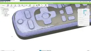 Roku Remote T-Splines Sculpting + BREP Surfacing Approach