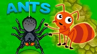 Ants.io. Муравьи ио. Новая игра про муравьев. Сражения армий муравьев против всех насекомых.