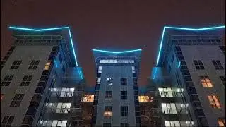 Reef Island Villa Testing of External Lights, #reef #island #bahrain #seef #lights