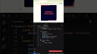 Border Animation Using html and CSS #shorts #shortsviral