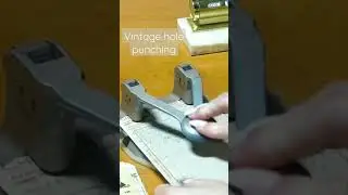ASMR Page Turning / Crinkles / Vintage Hole Punching Sounds