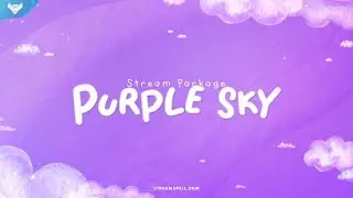 StreamSpell | Purple Sky Stream Package │ Twitch Overlays for OBS Studio, Streamlabs