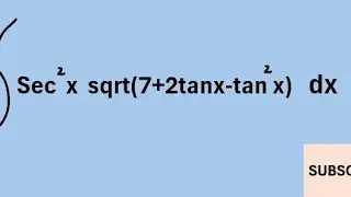 Integral of sec^2x sqrt (7+2tanx-tan^2x)