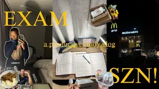 midterm study vlog ✨📚| productive exam week in south africa - studying, cooking, reading & more!