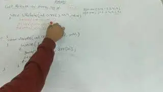 Left Rotate an array by d