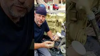 Бесплатная яхта. Покраска мотора Перкинс. Часть 10