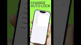 How-to Change Auto-Lock Timeout on iPhone (iOS 18)