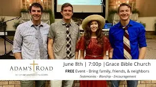 Jesus is Enough Tour Promo for Adam's Road Ministry Event at Grace Bible Church in Hollidaysburg, PA