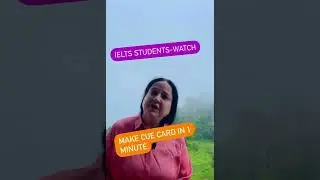 THIS is How you make IELTS Cue card in 1 Minute.