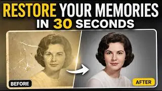 Restore Old Photos with AI online (100% FREE) No photoshop