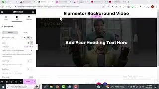 How To Use the Video in Background in Elementor ( Free) - Hindi/ Urdu Elementor Tutorial 2024