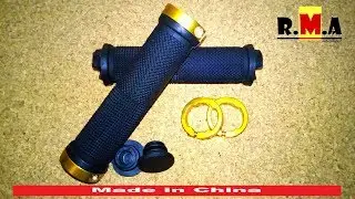грипсы с алюминиевыми замками для велосипеда ( made in china )