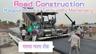 Road Construction in India | Asphalt Road | Nagpur Mumbai Samruddhi Highway