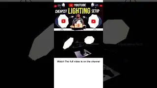Cheapest Lighting Setup for YouTube videos #jayakrishnatechintelugu