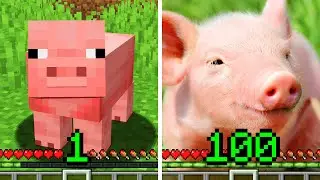 With each XP gain, Minecraft becomes more realistic.