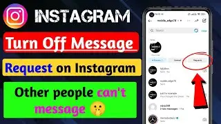 How to turn off message request on Instagram | Other People Can't Message Settings |Hide Message req
