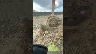 Планировка откосов на экскаваторе Hitachi 330