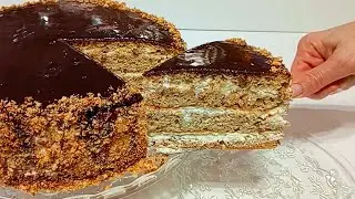 Kutuzov cake – a Soviet recipe, time-tested! A very quick, simple, and incredibly delicious cake!