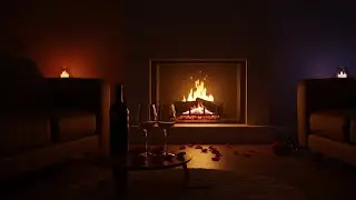 Romantic Music for Love Night 🔥 Cozy Firelight Sounds for Deep Intimacy Moments