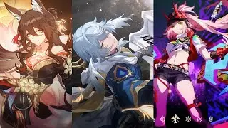 All HSR Character Trailers but it's just the 2D art (2.7 Sunday & Fugue)