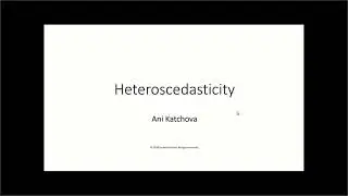 Heteroscedasticity