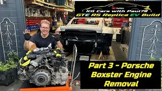 EV Home Build Part 3 -  Porsche Boxster Engine Removal
