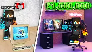 My New  ₹100 Lakh Minecraft SETUP TOUR🤑| AOC 27G4