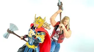 Marvel Legends Thor Love & Thunder Thor and Ravager Thor Chefatron Review